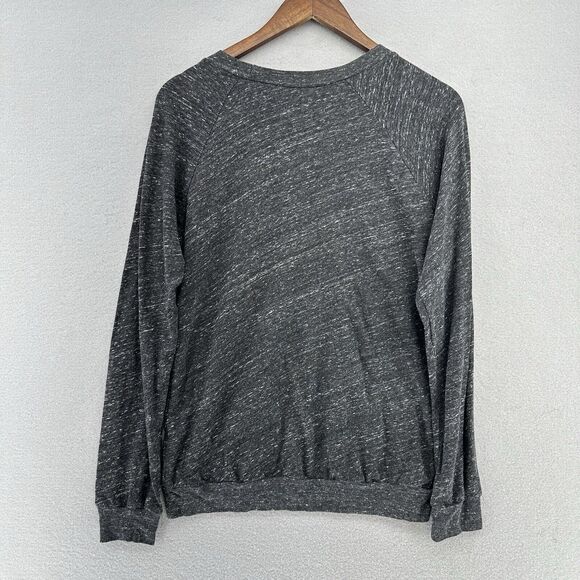 Rebel‎ Republic BORN TO REBEL Long Sleeve Gray Sweat Top Womens M USA Rock Biker - Picture 7 of 9